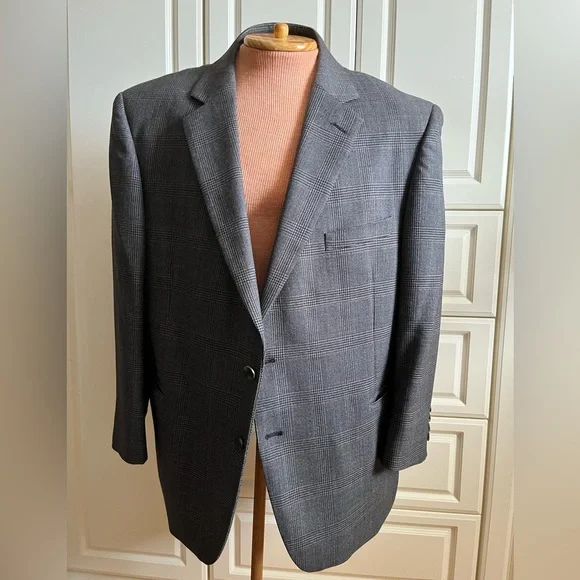 Men's Gray Blazer by Oleg Cassini